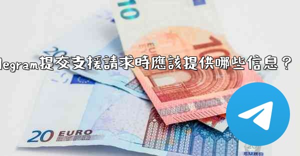 Telegram提交支援請求時應該提供哪些信息？