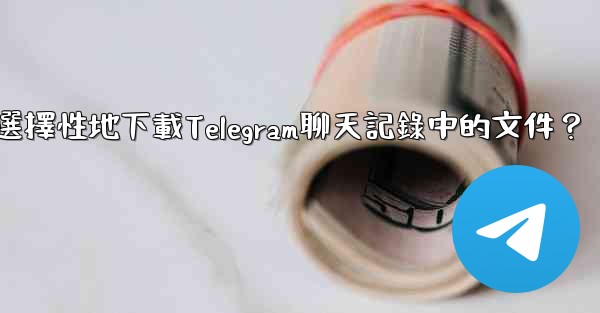 如何選擇性地下載Telegram聊天記錄中的文件？