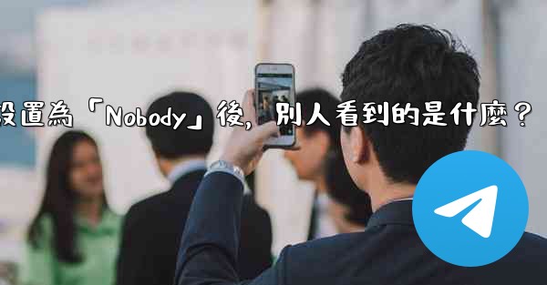 <b>Telegram設置為「Nobody」後，別人看到的是什麼？</b>