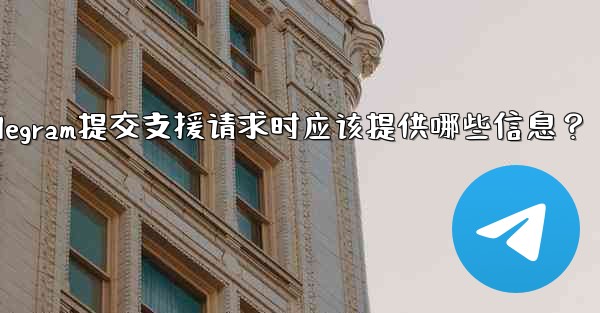 Telegram提交支援請求時應該提供哪些信息？;telegram提交支援请求时应该提供哪些信息？