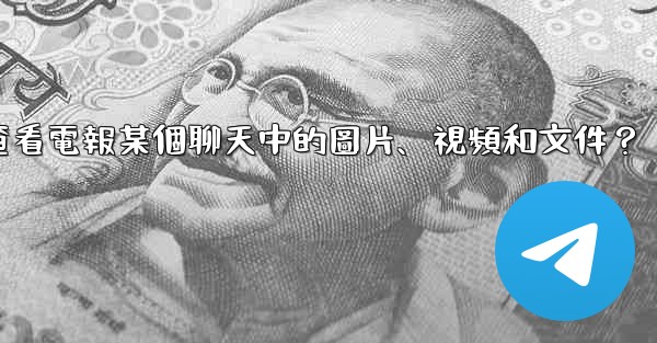 如何只查看電報某個聊天中的圖片、視頻和文件？