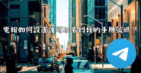 電報如何設置誰可以看到我的手機號碼？