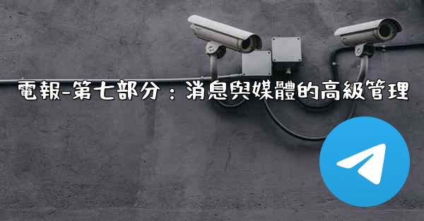 電報-第七部分：消息與媒體的高級管理