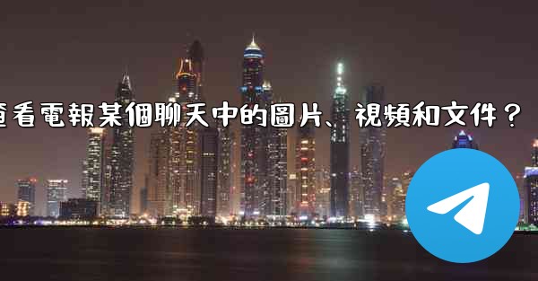 如何只查看電報某個聊天中的圖片、視頻和文件？
