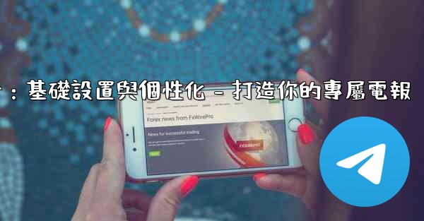 <b>電報第四部分：基礎設置與個性化 - 打造你的專屬電報</b>