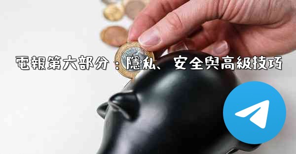 電報第六部分：隱私、安全與高級技巧