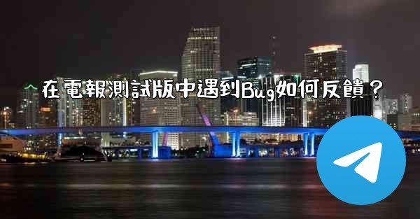 <b>在電報測試版中遇到Bug如何反饋？</b>