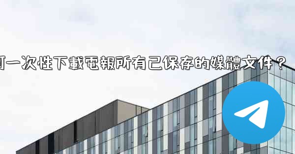 <b>如何一次性下載電報所有已保存的媒體文件？</b>