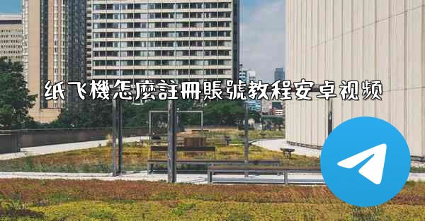 纸飞機怎麼註冊賬號教程安卓视频