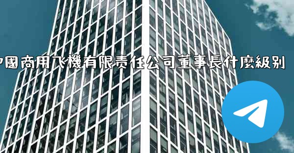 中國商用飞機有限责任公司董事長什麼級别