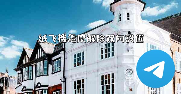纸飞機怎麼解除双向設置