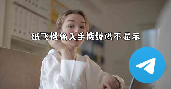 纸飞機输入手機號碼不显示