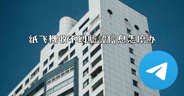 纸飞機收不到驗證信息怎麼办
