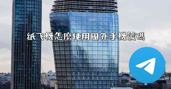 纸飞機怎麼使用國外手機號碼