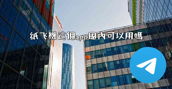 纸飞機這個app國內可以用嗎