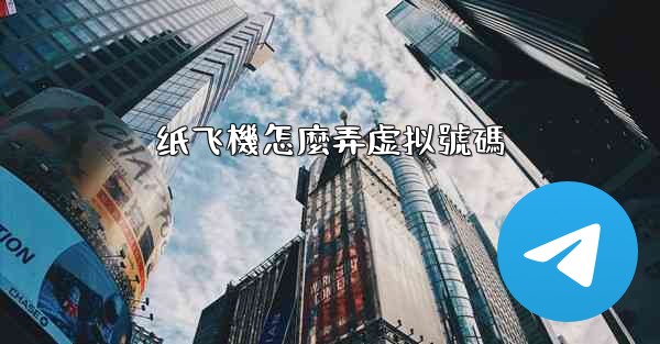 纸飞機怎麼弄虚拟號碼