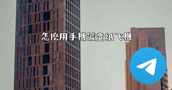 怎麼用手機號登纸飞機