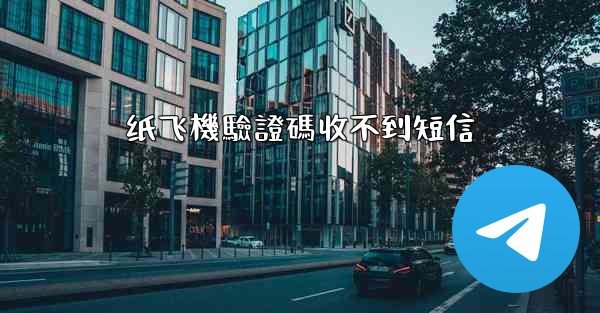 纸飞機驗證碼收不到短信