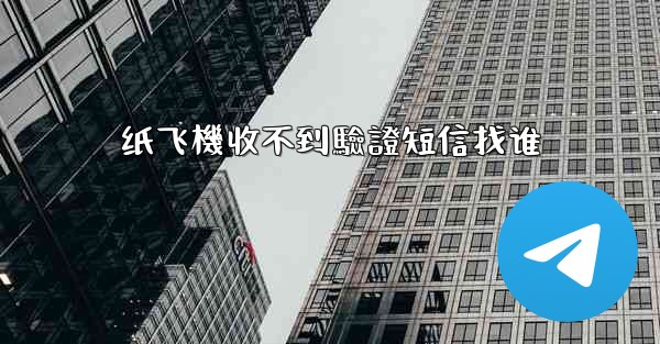 纸飞機收不到驗證短信找谁