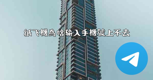 纸飞機為啥输入手機號上不去