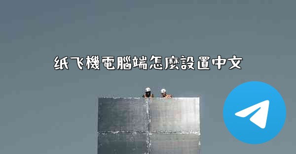 纸飞機電腦端怎麼設置中文