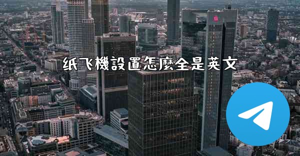 纸飞機設置怎麼全是英文