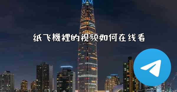 纸飞機裡的视频如何在线看