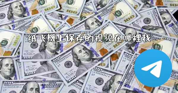 纸飞機上保存的视频在哪裡找