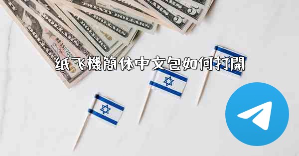 纸飞機簡体中文包如何打開