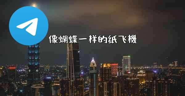 像蝴蝶一样的纸飞機