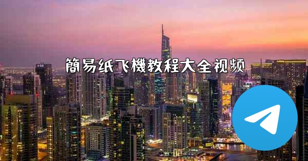 簡易纸飞機教程大全视频