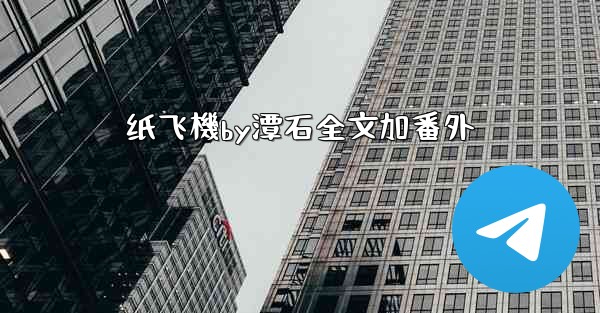 纸飞機by潭石全文加番外