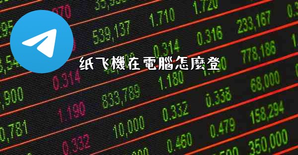 纸飞機在電腦怎麼登