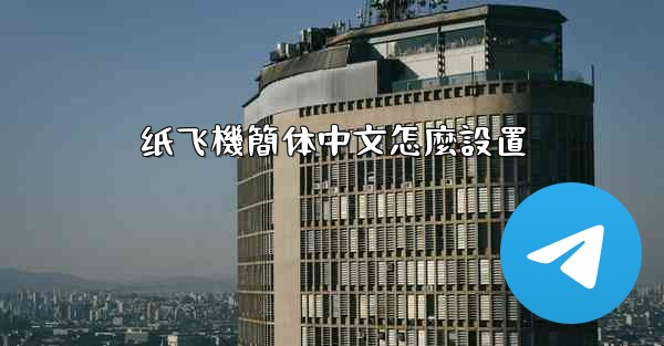 纸飞機簡体中文怎麼設置