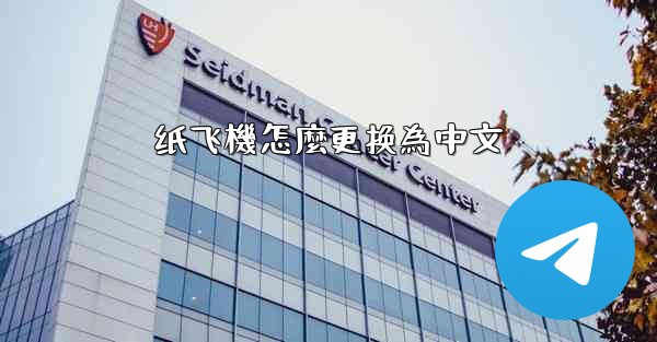 纸飞機怎麼更换為中文