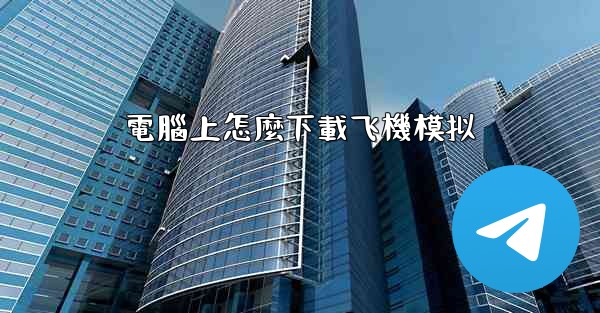 電腦上怎麼下載飞機模拟