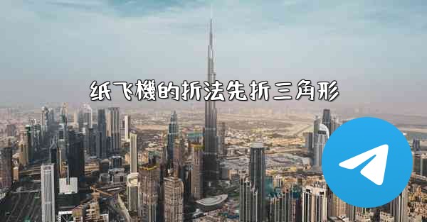 纸飞機的折法先折三角形