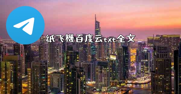 纸飞機百度云txt全文