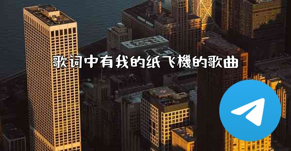 歌词中有我的纸飞機的歌曲