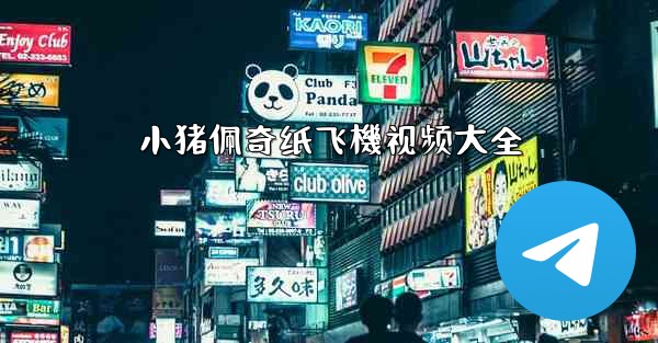 小猪佩奇纸飞機视频大全