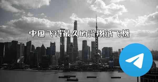 中國飞得最久的滑翔纸飞機