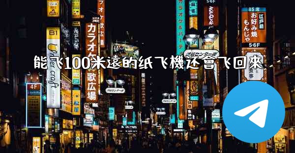 能飞100米遠的纸飞機还會飞回來