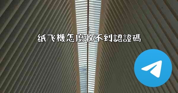 纸飞機怎麼收不到認證碼