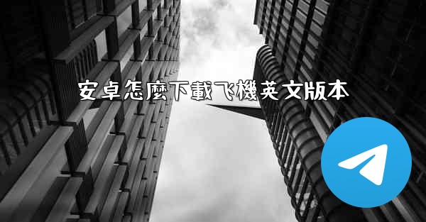 安卓怎麼下載飞機英文版本