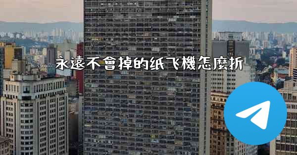 永遠不會掉的纸飞機怎麼折