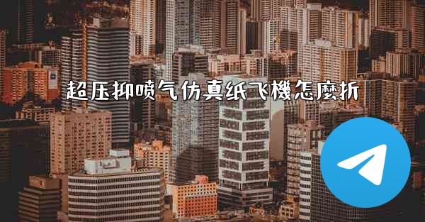 <b>超压抑喷气仿真纸飞機怎麼折</b>