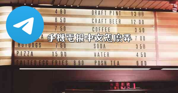 手機電报中文怎麼弄
