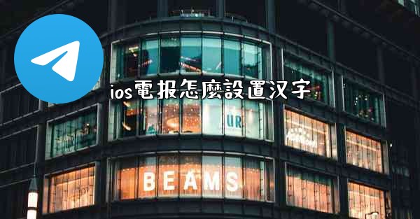 ios電报怎麼設置汉字