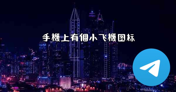 <b>手機上有個小飞機图标</b>