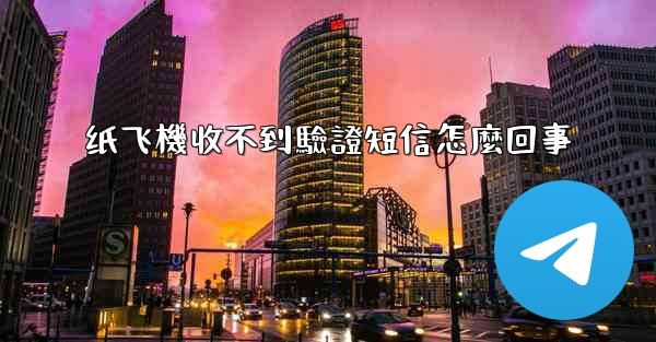 纸飞機收不到驗證短信怎麼回事